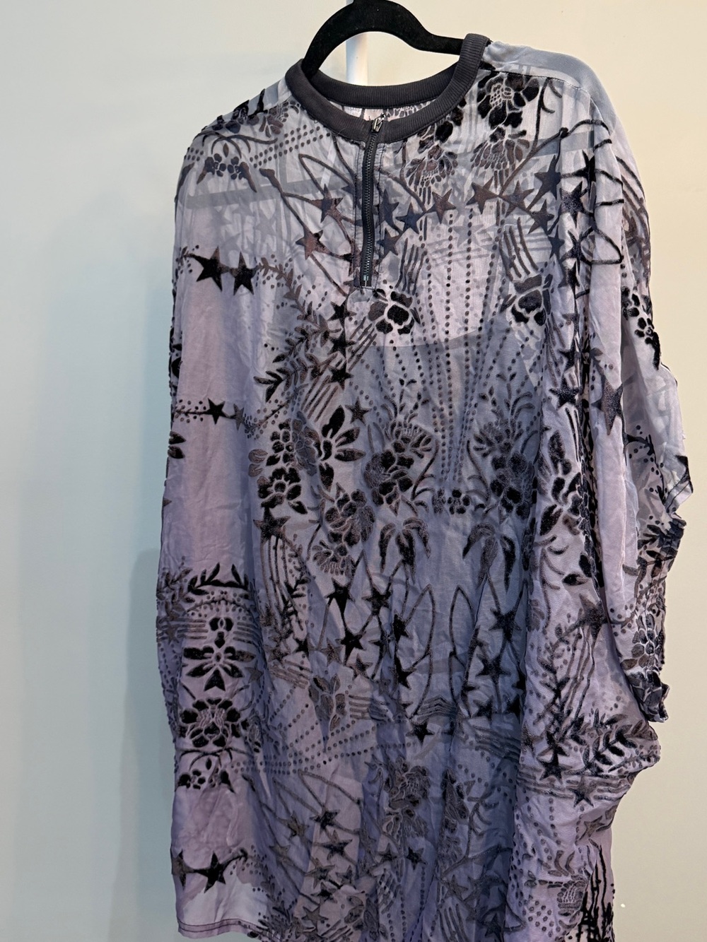 Free People Shooting Star T-shirt Mini Dress in Twilight Medium - Picture 3 of 4